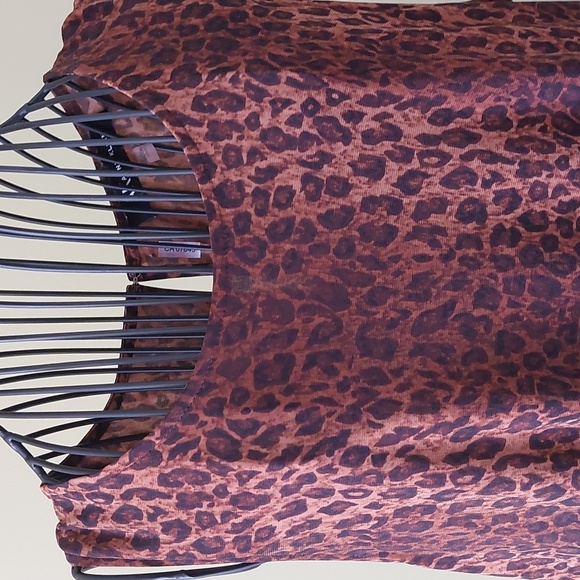 "Anne Klein" leopard dress, size L. Can fit size XL - Picture 2 of 11